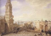 George Scharf Old and New London Bridges as they appeared in December 1831 (mk47) oil painting picture wholesale